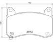 Sada brzdových destiček, kotoučová brzda BREMBO P 09 029