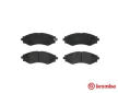 Sada brzdových destiček, kotoučová brzda BREMBO P 10 006