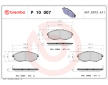 Sada brzdových destiček, kotoučová brzda BREMBO P 10 007