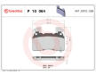 Sada brzdových destiček, kotoučová brzda BREMBO P 10 064