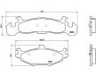 Sada brzdových destiček, kotoučová brzda BREMBO P 11 001