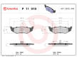 Sada brzdových destiček, kotoučová brzda BREMBO P 11 010