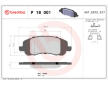 Sada brzdových destiček, kotoučová brzda BREMBO P 18 001