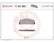 Sada brzdových platničiek kotúčovej brzdy BREMBO P 23 002