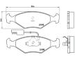 Sada brzdových destiček, kotoučová brzda BREMBO P 23 039