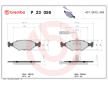 Sada brzdových platničiek kotúčovej brzdy BREMBO P 23 056