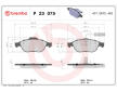 Sada brzdových destiček, kotoučová brzda BREMBO P 23 075