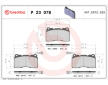 Sada brzdových destiček, kotoučová brzda BREMBO P 23 078