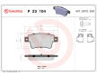 Sada brzdových destiček, kotoučová brzda BREMBO P 23 104