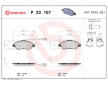 Sada brzdových platničiek kotúčovej brzdy BREMBO P 23 107