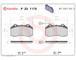 Sada brzdových destiček, kotoučová brzda BREMBO P 23 117X