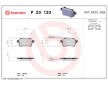 Sada brzdových destiček, kotoučová brzda BREMBO P 23 133
