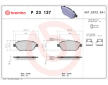 Sada brzdových platničiek kotúčovej brzdy BREMBO P 23 137
