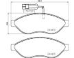 Sada brzdových destiček, kotoučová brzda BREMBO P 23 143G