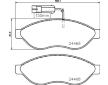 Sada brzdových destiček, kotoučová brzda BREMBO P 23 144G