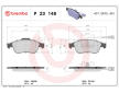Sada brzdových platničiek kotúčovej brzdy BREMBO P 23 148