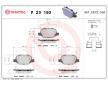 Sada brzdových destiček, kotoučová brzda BREMBO P 23 150