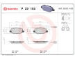 Sada brzdových destiček, kotoučová brzda BREMBO P 23 152