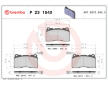 Sada brzdových destiček, kotoučová brzda BREMBO P 23 154X