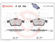 Sada brzdových platničiek kotúčovej brzdy BREMBO P 23 163