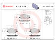 Sada brzdových destiček, kotoučová brzda BREMBO P 23 170