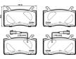 Sada brzdových destiček, kotoučová brzda BREMBO P 23 187