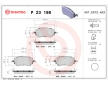 Sada brzdových destiček, kotoučová brzda BREMBO P 23 198