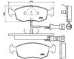 Sada brzdových destiček, kotoučová brzda BREMBO P 24 007