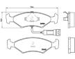 Sada brzdových destiček, kotoučová brzda BREMBO P 24 012