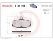 Sada brzdových destiček, kotoučová brzda BREMBO P 24 018