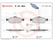 Sada brzdových destiček, kotoučová brzda BREMBO P 24 034