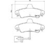 Sada brzdových destiček, kotoučová brzda BREMBO P 24 038