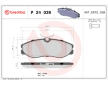 Sada brzdových destiček, kotoučová brzda BREMBO P 24 039