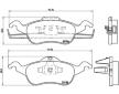 Sada brzdových destiček, kotoučová brzda BREMBO P 24 046