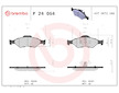 Sada brzdových destiček, kotoučová brzda BREMBO P 24 054