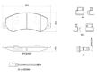 Sada brzdových destiček, kotoučová brzda BREMBO P 24 064G