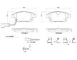 Sada brzdových destiček, kotoučová brzda BREMBO P 24 066G