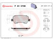 Sada brzdových destiček, kotoučová brzda BREMBO P 24 078E