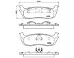 Sada brzdových destiček, kotoučová brzda BREMBO P 24 083