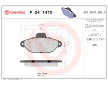 Sada brzdových destiček, kotoučová brzda BREMBO P 24 147X