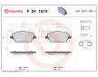Sada brzdových destiček, kotoučová brzda BREMBO P 24 151X