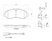 Sada brzdových destiček, kotoučová brzda BREMBO P 24 152G