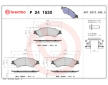 Sada brzdových platničiek kotúčovej brzdy BREMBO P 24 153X