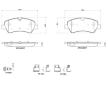 Sada brzdových destiček, kotoučová brzda BREMBO P 24 160G