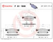 Sada brzdových destiček, kotoučová brzda BREMBO P 24 188E