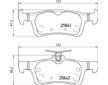 Sada brzdových destiček, kotoučová brzda BREMBO P 24 204