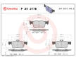 Sada brzdových destiček, kotoučová brzda BREMBO P 24 217E