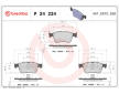 Sada brzdových destiček, kotoučová brzda BREMBO P 24 234