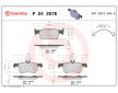 Sada brzdových destiček, kotoučová brzda BREMBO P 24 257E