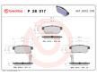 Sada brzdových destiček, kotoučová brzda BREMBO P 28 017